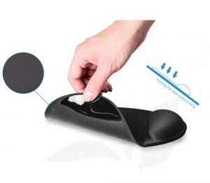 Эргономичный коврик для мыши Goobay Ergonomic Mousepad Black (77604) - фото 4