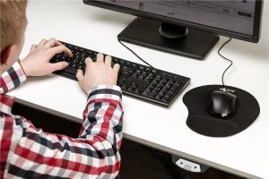 Эргономичный коврик для мыши Goobay Ergonomic Mousepad Black (77604) - фото 2